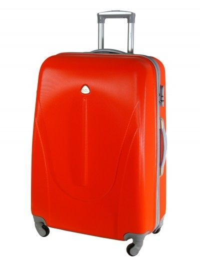 Średnia walizka na kółkach MAXIMUS 222 ABS pomarańczowa